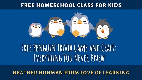 Free Penguin Trivia Game and Craft: Everything You Never Knew
