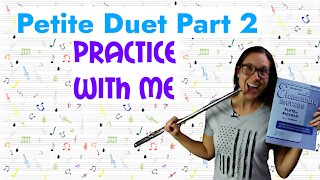 Flute Practice With Me | Petite Duet Part 2 | Rubank Elementary Method For Flute | Lesson 36