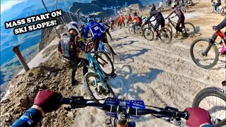 I Race the World's CRAZIEST Mass Start Downhill Race- THE MEGAVALANCHE 2022, How Mad Really Is It?