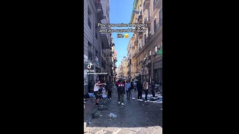 😢The Once Beautiful Naples, Italy. Mass Migration Turning All Western Nations Into 3rd World Hellholes.
