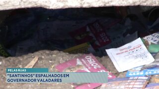 Pelas Ruas: Santinhos espalhados em Gov. Valadares.