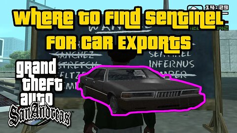 Grand Theft Auto: San Andreas - Where To Find Sentinel For Car Exports [Easiest/Fastest Method]