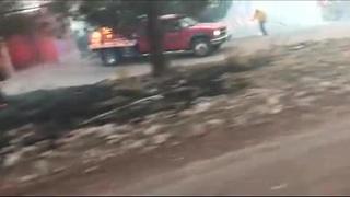 Viewer captures amazing Los Encinos Fire evacuation video