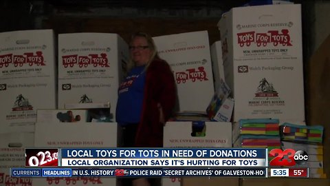 Local Toys for Tots struggling for donations