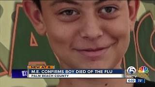 Medical Examiner confirms boy died of the flu