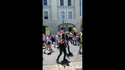 BRISBANE: Pro Vaccine Anti Fascist Rally to counter Pro Choice Protest 20-11-2021