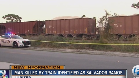 Pedestrian struck by train in Jupiter ID'd