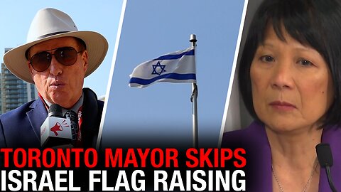 Mayor Olivia Chow embraces white flag of surrender as she is AWOL for Israeli flag-raising ceremony