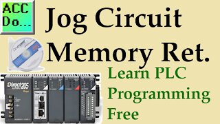Learn PLC Programming Free 5 - Jog Circuit Memory Retentive