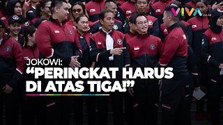 Jokowi Tuntut Naik Peringkat Saat Lepas Atlet Indonesia ke SEA Games 2023