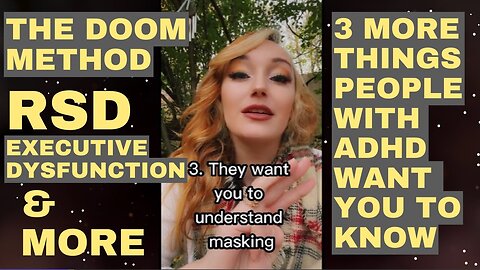 3 More Things People With ADHD Want You to Know (COMPILATION)