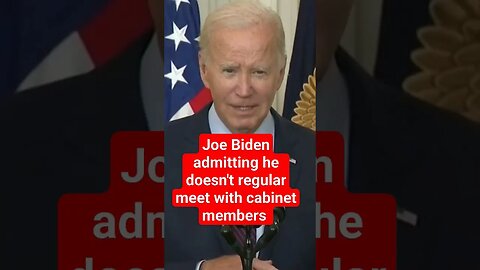 Joe Biden admit he doesn't meet with Attorney General Garland. #joebiden