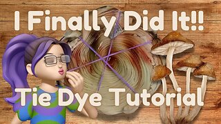 Tie-Dye Designs: Shiitake Mushroom Incline Ice Dye Spiral