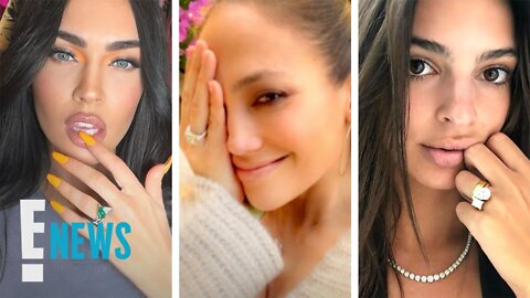 Most UNIQUE Celebrity Engagement Rings: J.Lo, Megan Fox & More | E! News