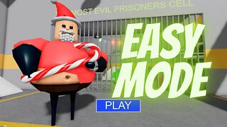 Barry's Prison Run! (Christmas Edition) - EASY MODE (Walkthrough) [4K] #obby #scaryobby