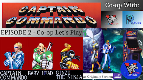Retro Arcade Gameplay | Captain Commando - Full Arcade Let's Play - Captain Commando & Ginzu |