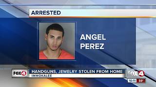 Handguns, Jewelry Stolen from Home