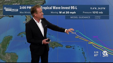 Invest 95L has 'very high chance' of becoming Tropical Storm Lee