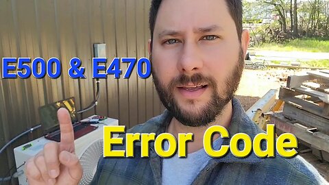 Error Code E500 and E470 Samsung HVAC