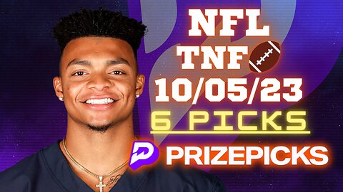 #PRIZEPICKS | 6 PICKS FOR #NFL THURSDAY! | WEEK 5 | 10/05/2023 | #PROPBETS | #FOOTBALL | #BESTBETS