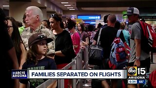 Families separated on flights during busy holiday season
