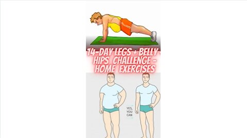 14 DAY Legs + Belly + Thighs Challenge - Home Exercises #Workouts