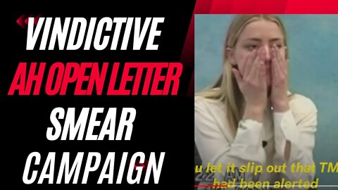 Amber Heard Open Letter: A Planned Vindictive Smear Campaign!