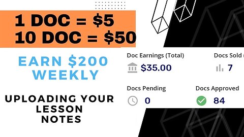 Earn $200 Weekly Uploading Lesson Notes on This Secret Website