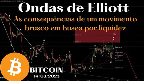 Bitcoin - As consequências de um movimento brusco em ONDAS DE ELLIOTT