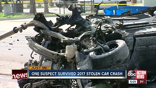 Teenager who survived fiery 2017 crash in stolen vehicle arrested for grand theft auto