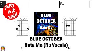 BLUE OCTOBER Hate Me FCN GUITAR CHORDS & LYRICS NO VOCALS