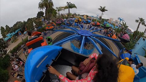 Blasian Babies Family SeaWorld 2023 Amusement Park. No ClotShots, Masks, Or Distancing, Part 5.