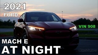 AT NIGHT: 2021 Ford Mustang Mach E - Interior & Exterior Lighting Overview