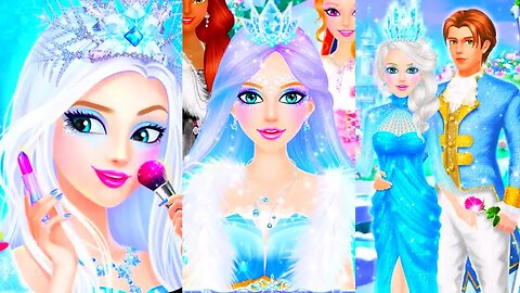 Princess salon frozen party/salon games/makeup dressup game/girl games/new game 2023 @TLPLAYZYT