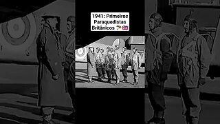 1941: Primeiros Paraquedistas Britânicos 🪂🇬🇧 #war #guerra #ww2