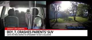 7 Year Old Crashes Family SUV On His Way For A Slushie