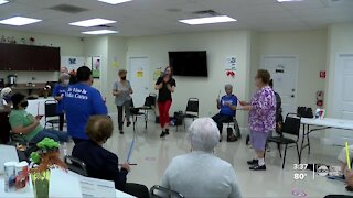 Wellness class uses children's instruments to bring out the child at heart in seniors