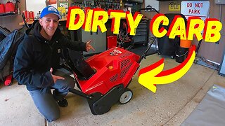 HOW TO CLEAN A TROY BILT SQUALL 2100 SNOWBLOWER CARBURETOR