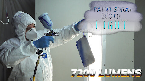PAINT SPRAY BOOTH LED LIGHT - Hazardous Location Lighting Class I, II, III Low Profile 7200 Lumens