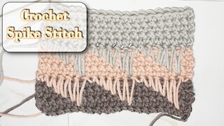 How to Crochet the Spike Stitch Beginner Friendly Single Crochet Pattern