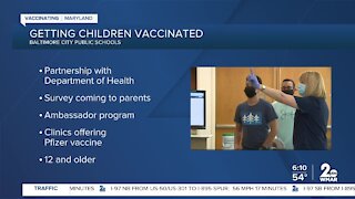 Baltimore City Health Department partners with City Schools to get students vaccinated