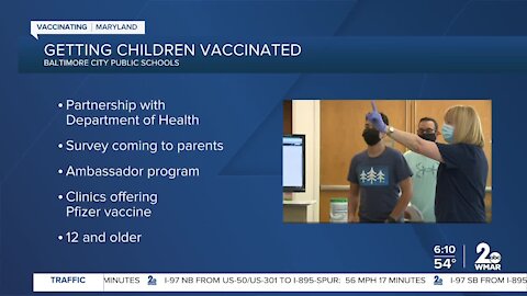Baltimore City Health Department partners with City Schools to get students vaccinated