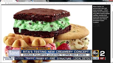 Rita's testing new creamery concept in Overlea