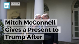 Mitch McConnell Gives A Present To Trump After Monumental Passing Of Gop Tax Bill