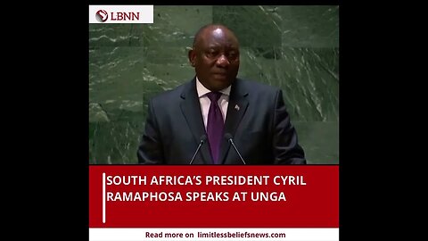 Africa's Self-Determination Revolution | President Cyril Ramaphosa's UNGA Speech 2023