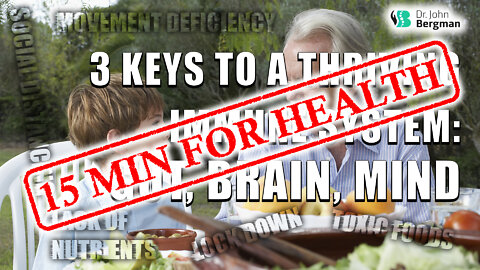 3 keys to a thriving immune system Gut, Brain, Mind 15 min