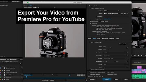 Export from Premiere Pro for YouTube: CS5 - CC 2014