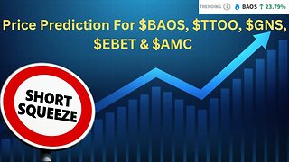 Price Prediction for $BAOS, $TTOO, $GNS, $EBET & $AMC
