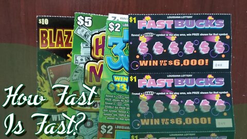 🚀 How FAST is Fast? 🚀 | Buy-U Scratchers | Louisiana Lottery