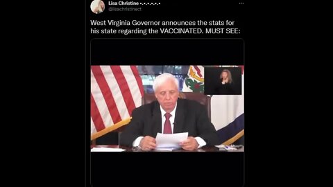 W.VIRGINIA GOVERNOR "LARGE INCREASE IN √Āćć!ñĀŦƸĎ PATIENTS"